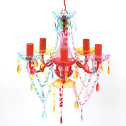 Lampadario in Cristallo 5 Lampadine Multicolore cod mxl 49940