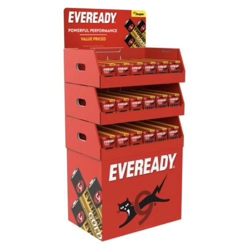 Espositore batterie eveready 17638900459637 gold 6+4
