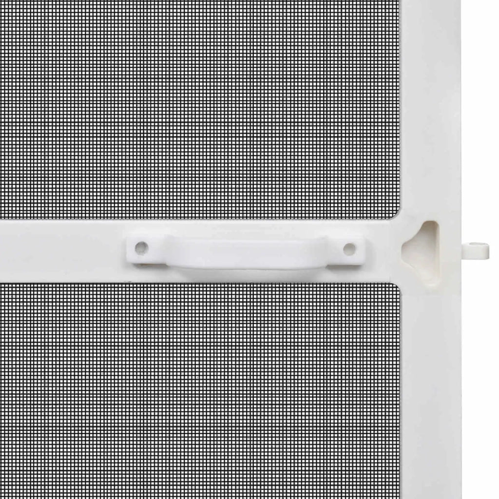 Schermo Insetti a Battente Bianco e Nero 100 x 215 cm CFW3515230