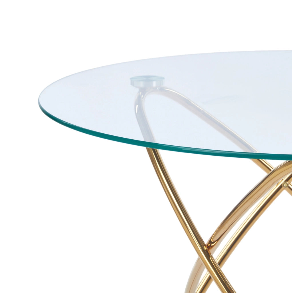 Set da pranzo con 4 sedie in velluto e gambe dorate