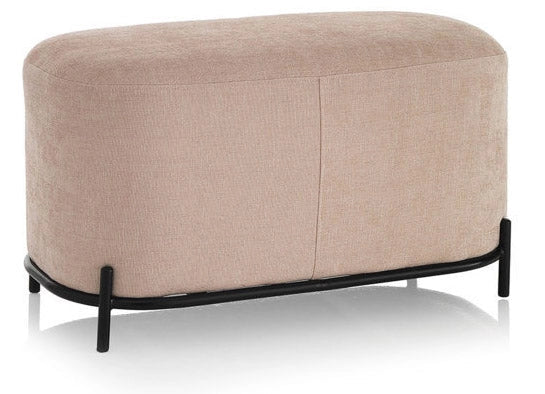 Panca 82x42x45 cm in Tessuto Rosa