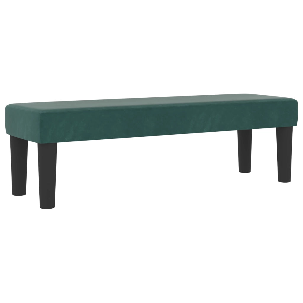 Letto con Box Spring con Materasso e Panca Verde Scuro 120x190 cm Velluto
