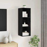 Set mobile TV-Credenza per TV Rovere Nero 37 x 37 x 107 cm Legno multistrato 206397