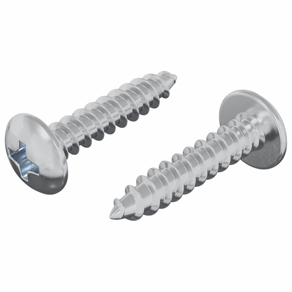 Viti in Legno 2 pz Argento M4 x 20 mm Acciaio CFW2414634