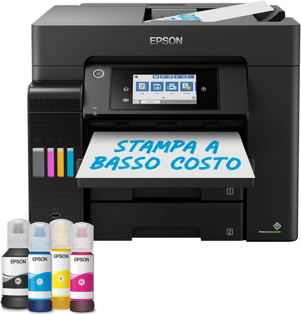 EcoTank ET-5855 Stampante multifunzione A4 Wi-Fi con serbatoi di inchiostro e fax