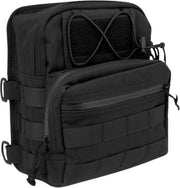 Borsa per strumenti a sospensione universale per motocicletta - Adatta a Harley - Sissy bar con tasche nera