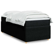 Giroletto a Molle con Materasso Nero 90x190 cm in Tessuto