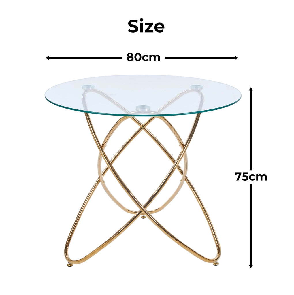 Set da pranzo con 4 sedie in velluto e gambe dorate