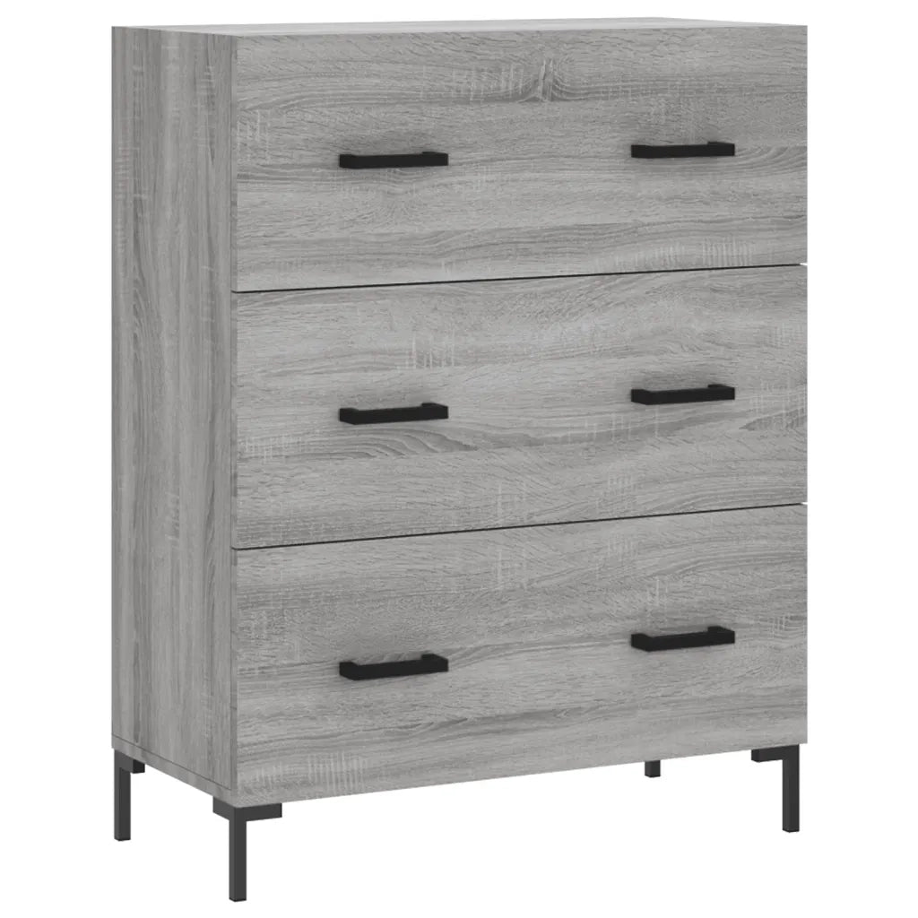 Credenza-Buffet-Armadio da cucina Grigio Sonoma 69,5x34x90 cm in Legno Multistrato 277253