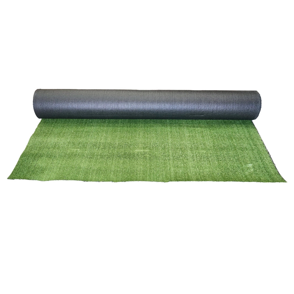 Tappeto di erba artificiale verde 2x30 m, filo 7 mm, 1 strato PP e rete PU