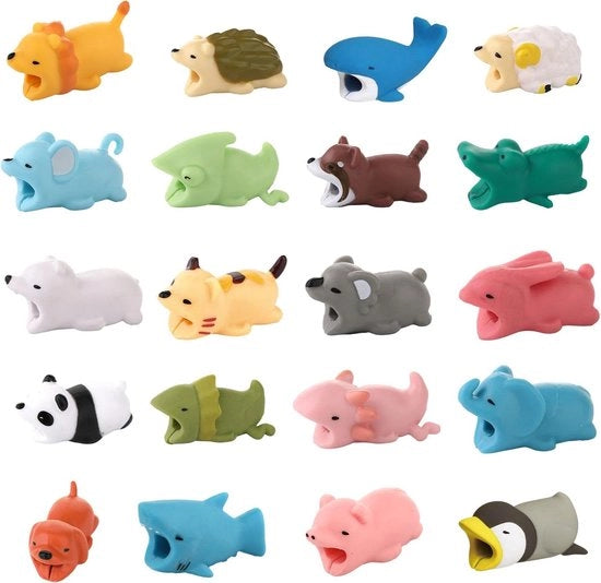 Custodia per cavi da 20 pezzi - protezione per cavo di ricarica USB - copertura per cavo di ricarica compatibile con più modelli di cavi dati.