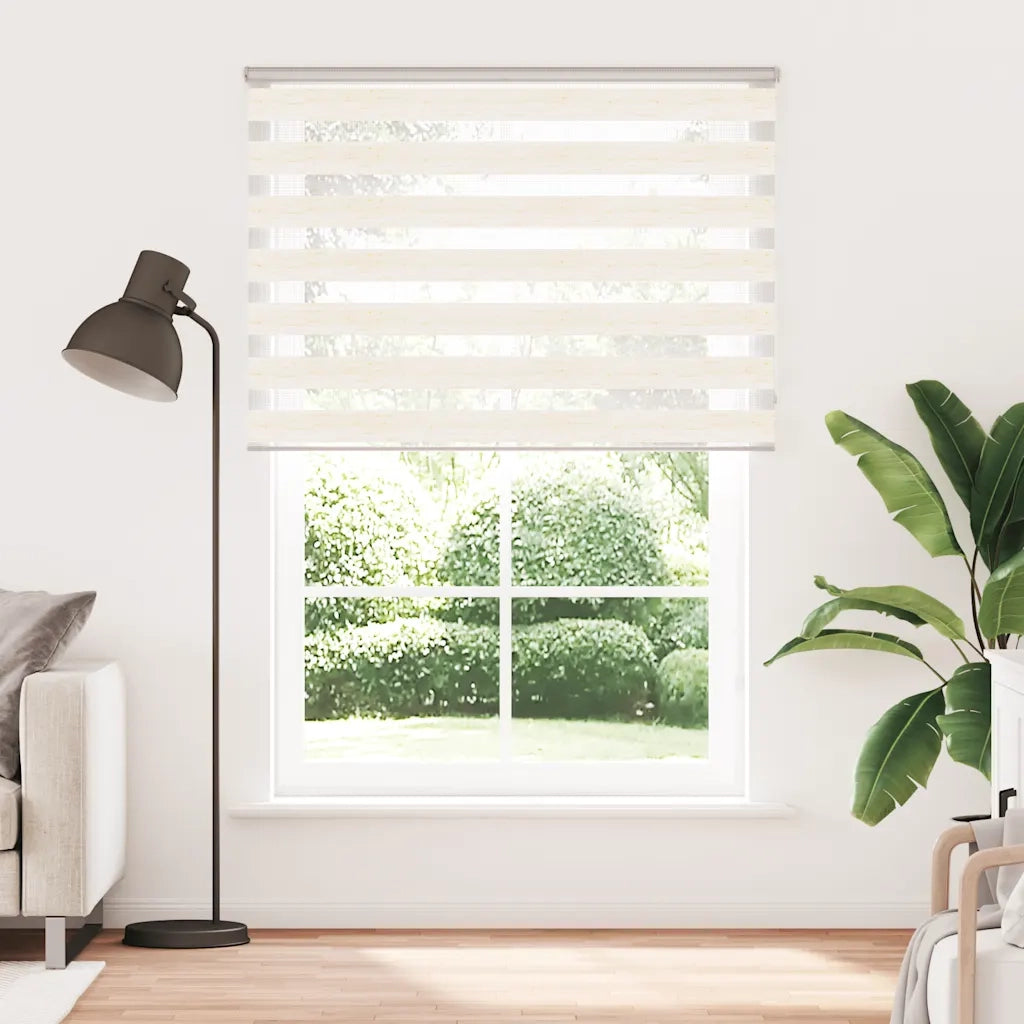 vidaXL Tenda a Rullo Zebra Larghezza Tessuto 150,9 cm Poliestere