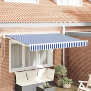 Struttura della tenda-Telaio per tenda da sole Blu e Bianco 250 x 200 cm 272236