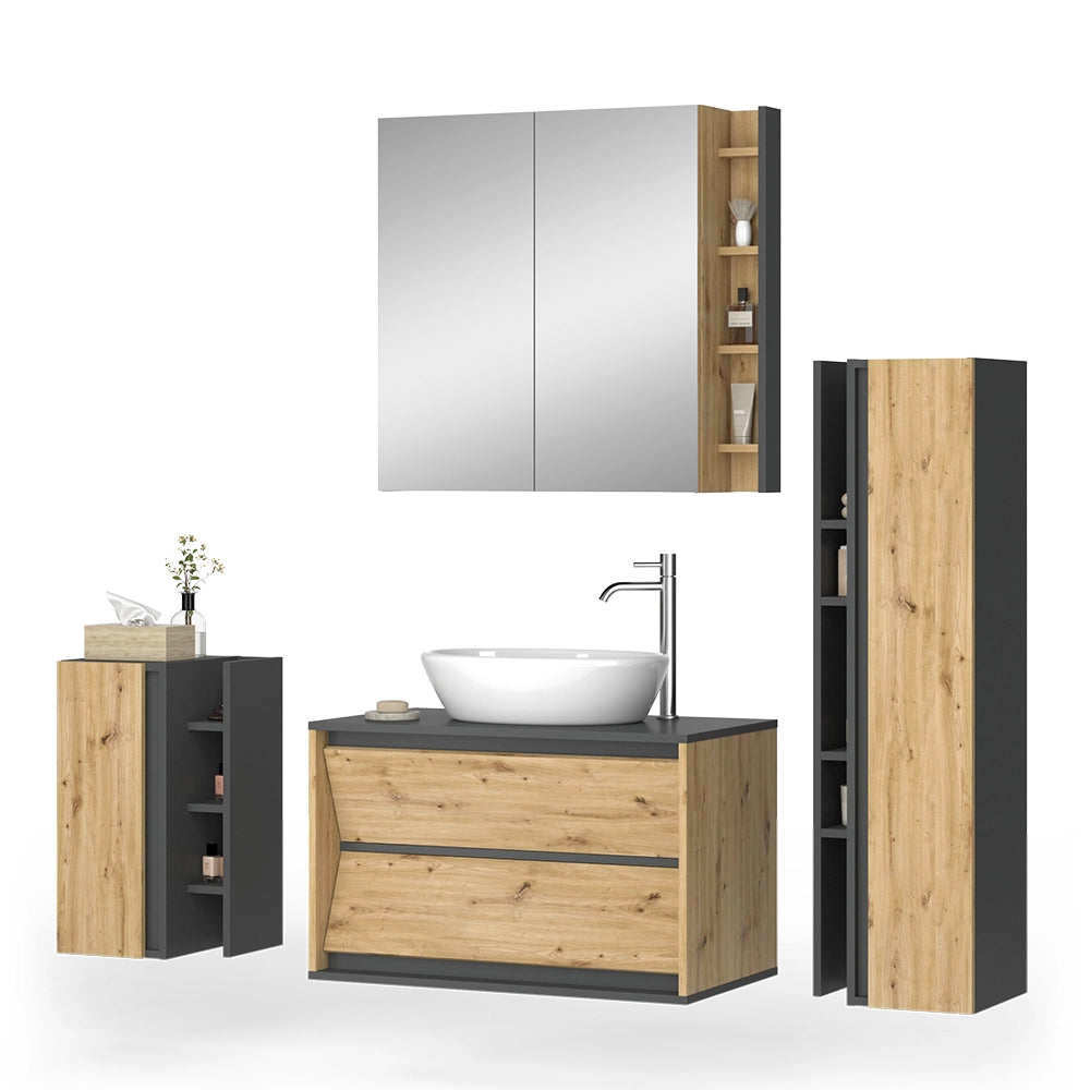 Vicco Set di mobili da bagno Artigiano 4 parti