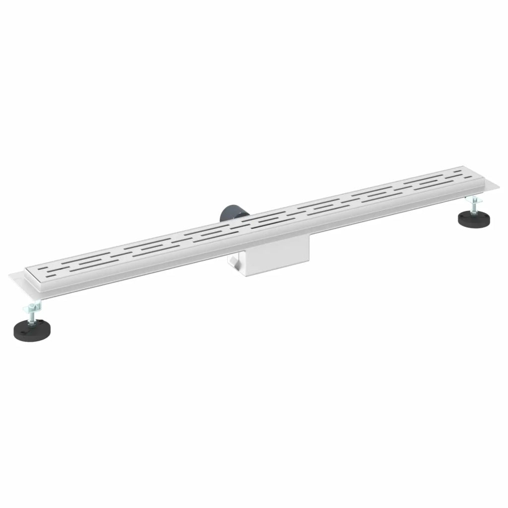 Drenaggio doccia con design a striscia Argento 90 cm CFW2471551