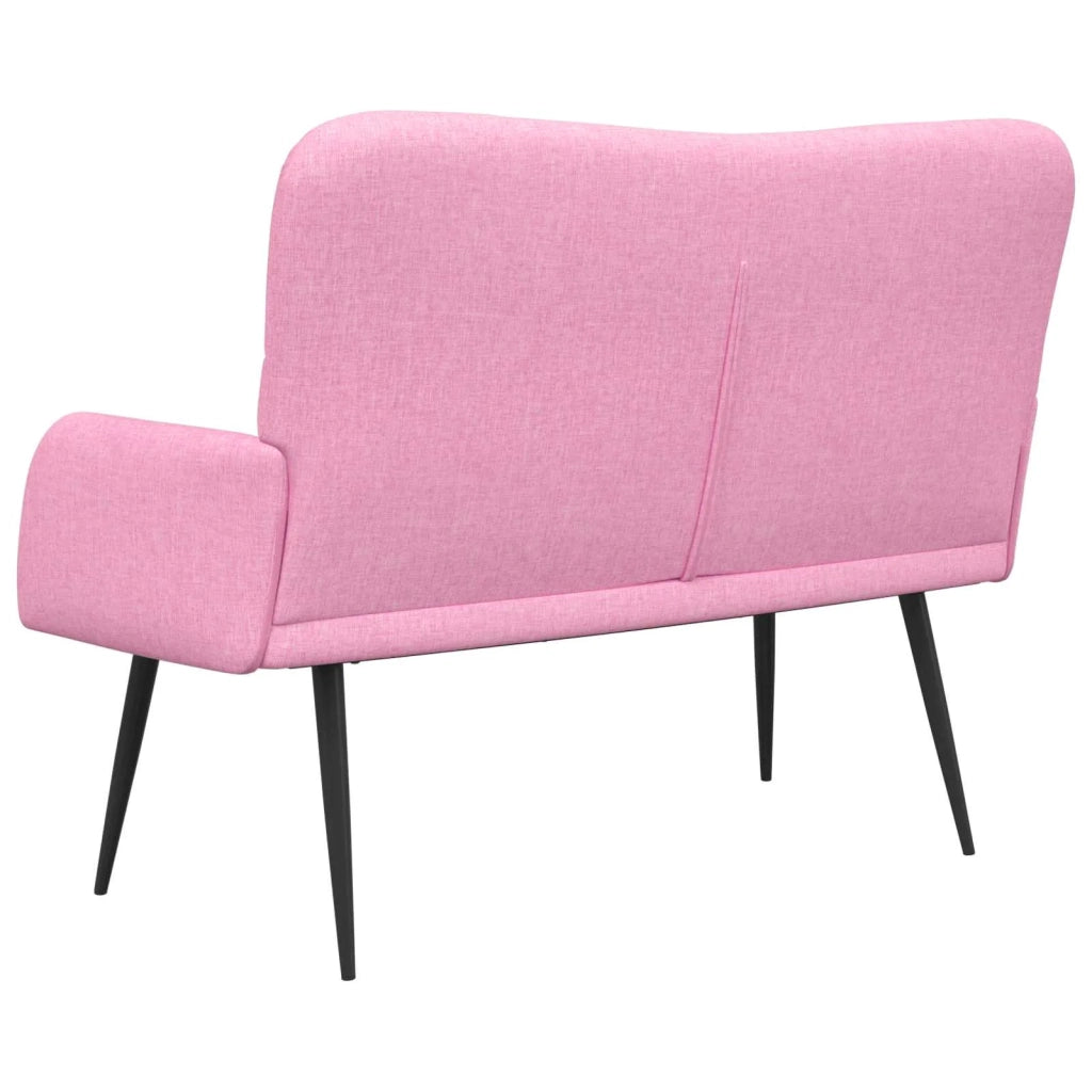 Sofa a Due Posti Rosa 115 x 61 x 87 cm Tessuto 42028939
