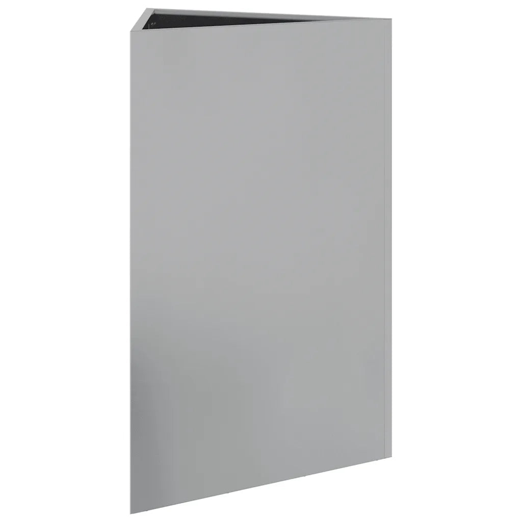 Fioriera da Giardino Triangolare 50x43x75 cm Acciaio Zincato 851181
