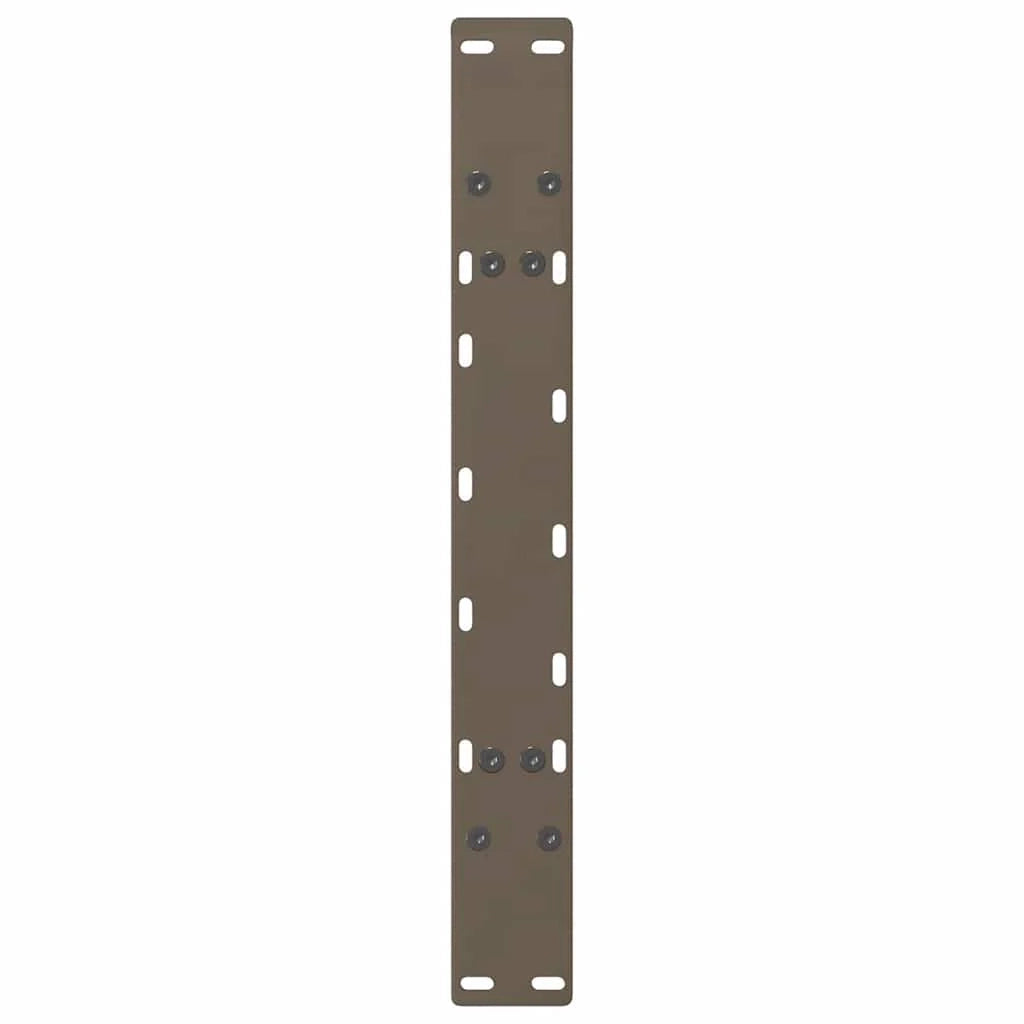 Set di 2 gambe per tavolino da caffè a forma di A 70 x 42 cm con piedini regolabili design moderno acciaio nero 02_0057122