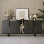 Madia 4 ante palissandro nero Zaira 205x49x83h