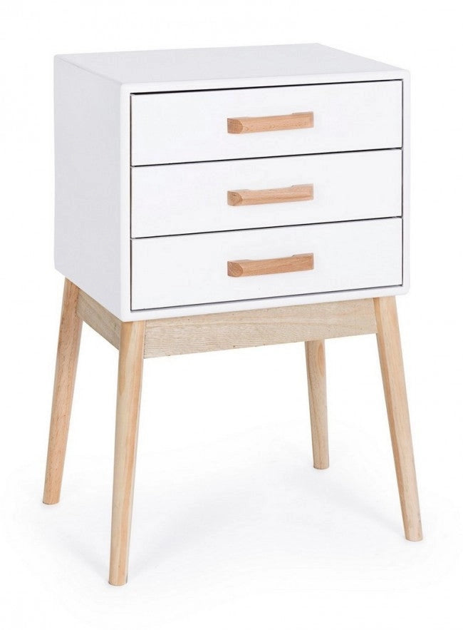Cassettiera 3 Cassetti Ordinary Bianco in Legno