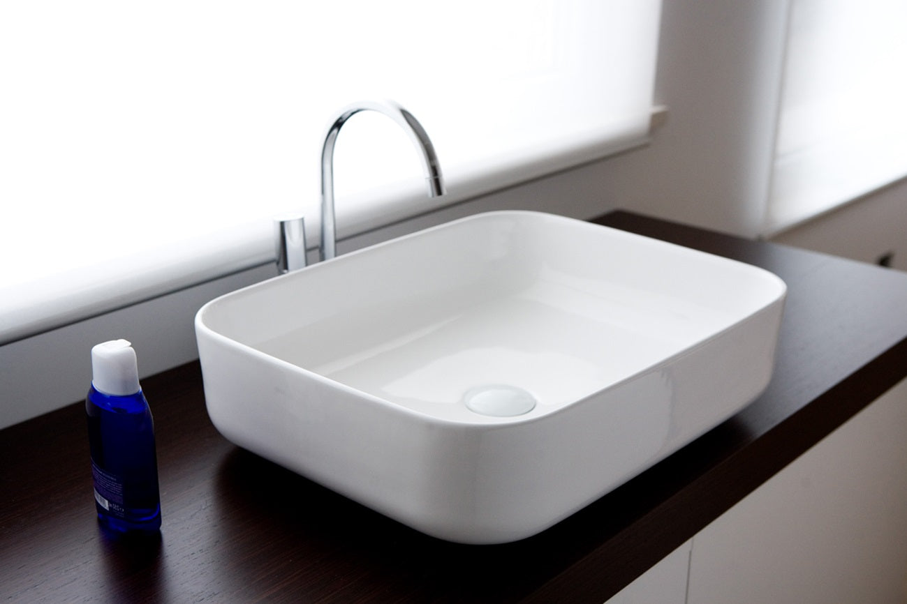 Lavabo da Appoggio 50x39x13 cm in Ceramica TFT Helsinki 1 Bianco