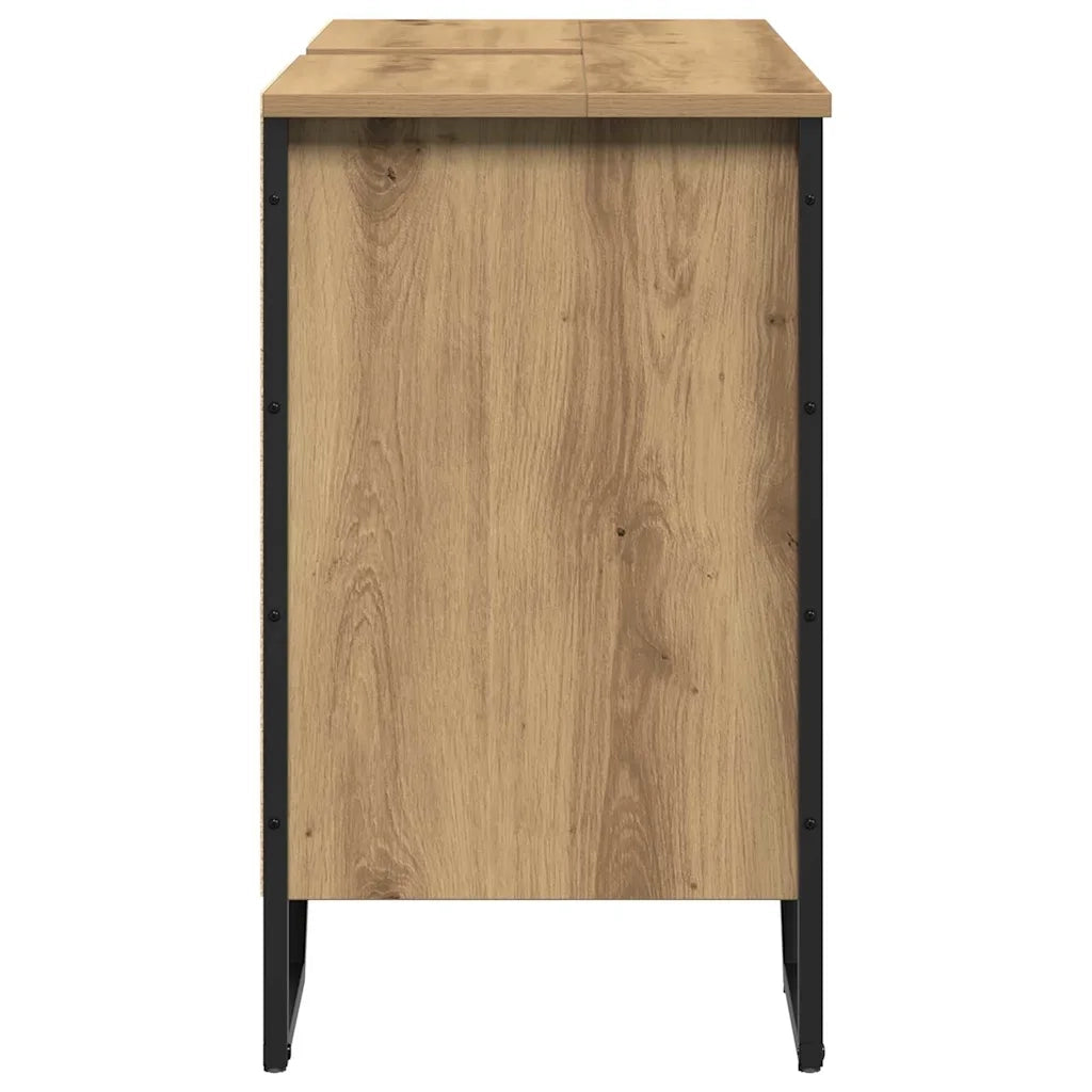 Armadio per Lavabo da Bagno Rovere artigianale 91 x 35 x 60 cm 869184