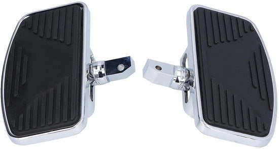 Piede di pedale regolabile - Piastra per motocicletta - Supporto per pedali ampio - Acciaio e gomma resistente - Installazione facile - Guida comoda