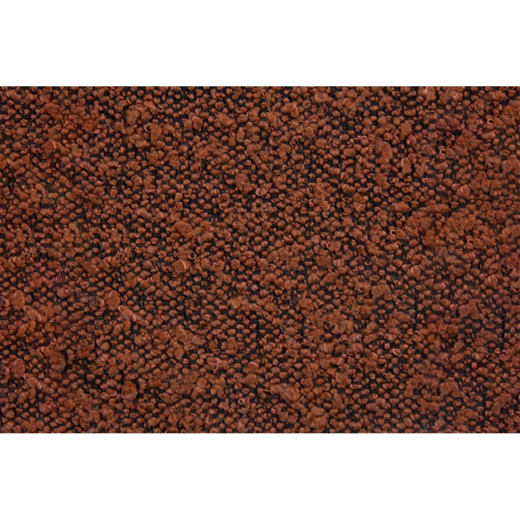 Testiera in tessuto bouclé terracotta con linee L160 cm