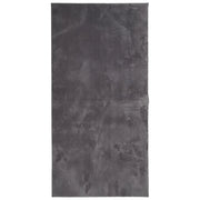 Tappeto del soggiorno | Tappeto Pelo Corto HUARTE Morbido Lavabile Antracite 100x200 cm