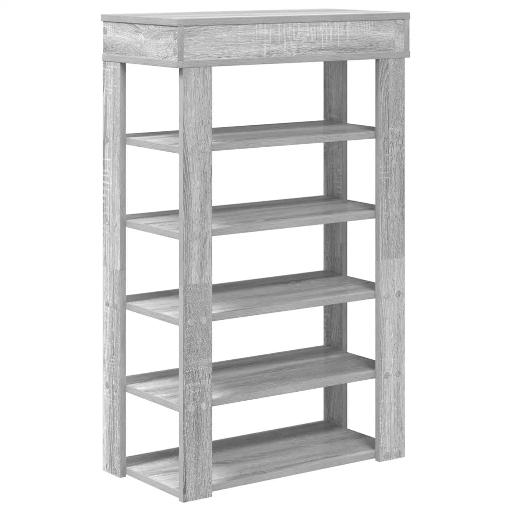 Scarpiera Grigio Sonoma 60x30x98 cm in Legno Multistrato 859928