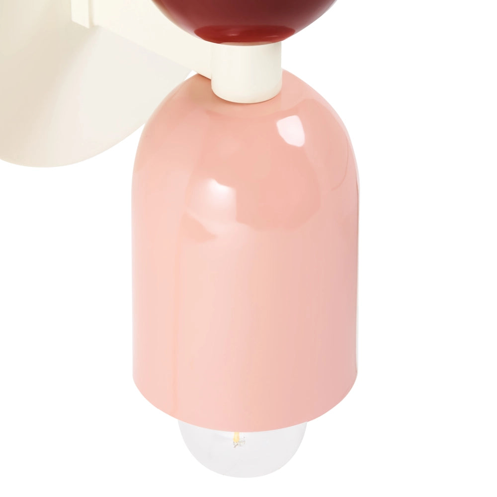 Set di 2 lampade da parete a due luci Up-Down Scones multicolore