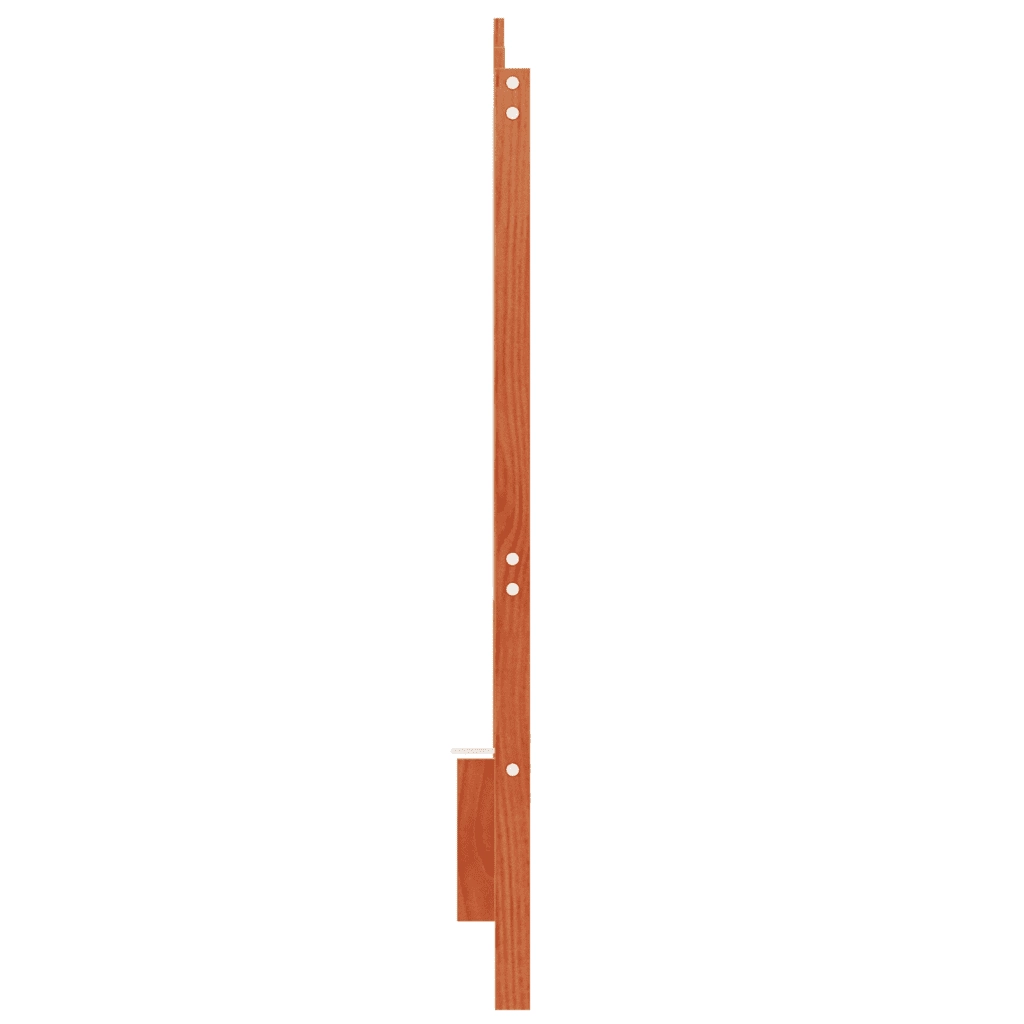 Testiera | Testata Marrone Cera 135 cm in Legno Massello di Pino