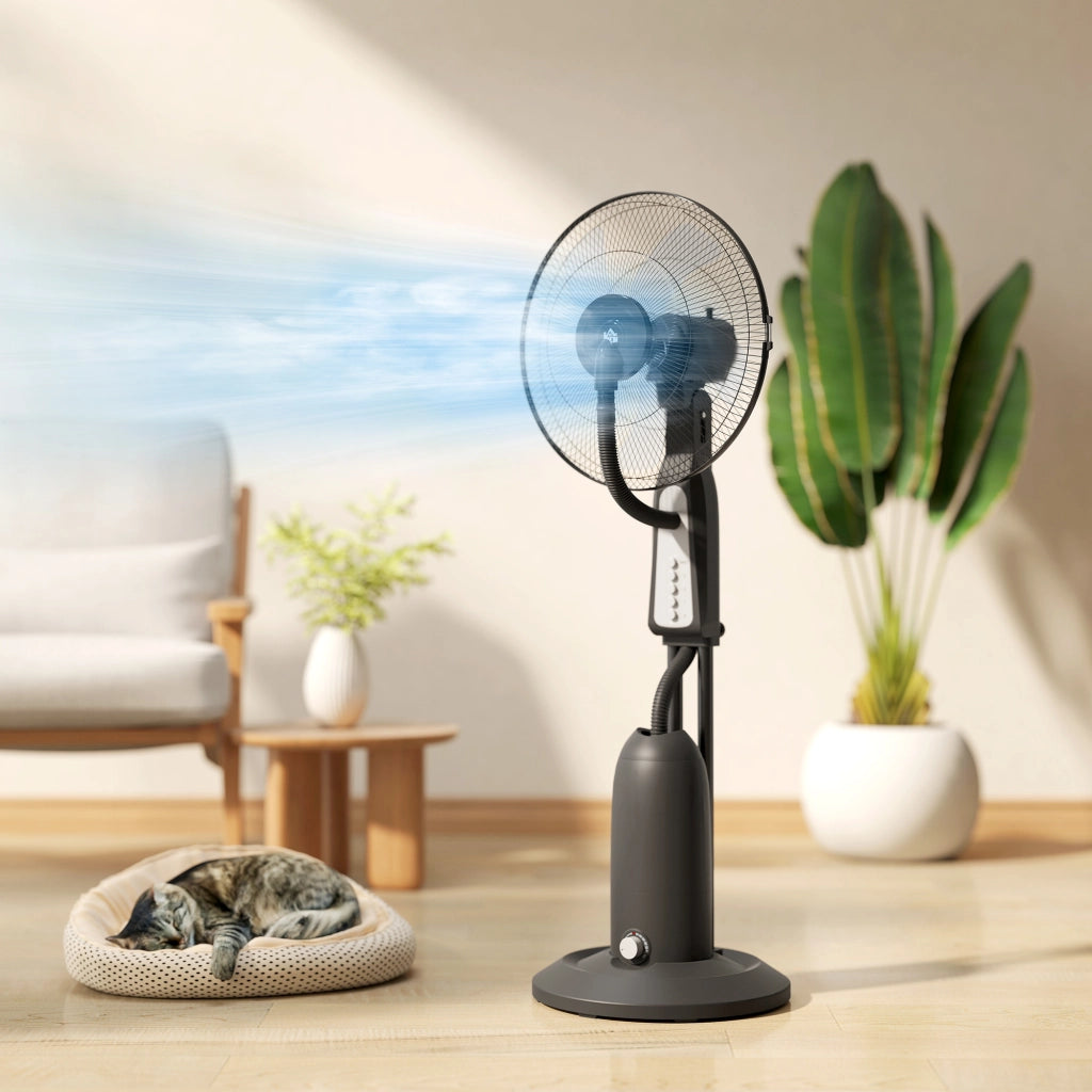 Ventilatore Nebulizzatore 3 Velocita' ¨C zephmum ¨C Nero