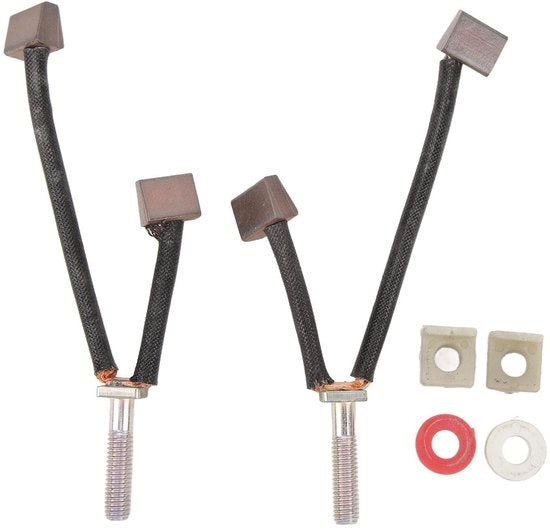 Set di Spazzole per Motore Adatto per ATV da 2000 a 5000lb - Kit di Ricambio - Spazzole per Motore - Metallo Robusto - Duraturo - 2 Spazzole + 4 Accessori - Spazzole per Motore