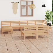 Set Salotto da Giardino 9 pz in Legno Massello di Pino 3083354