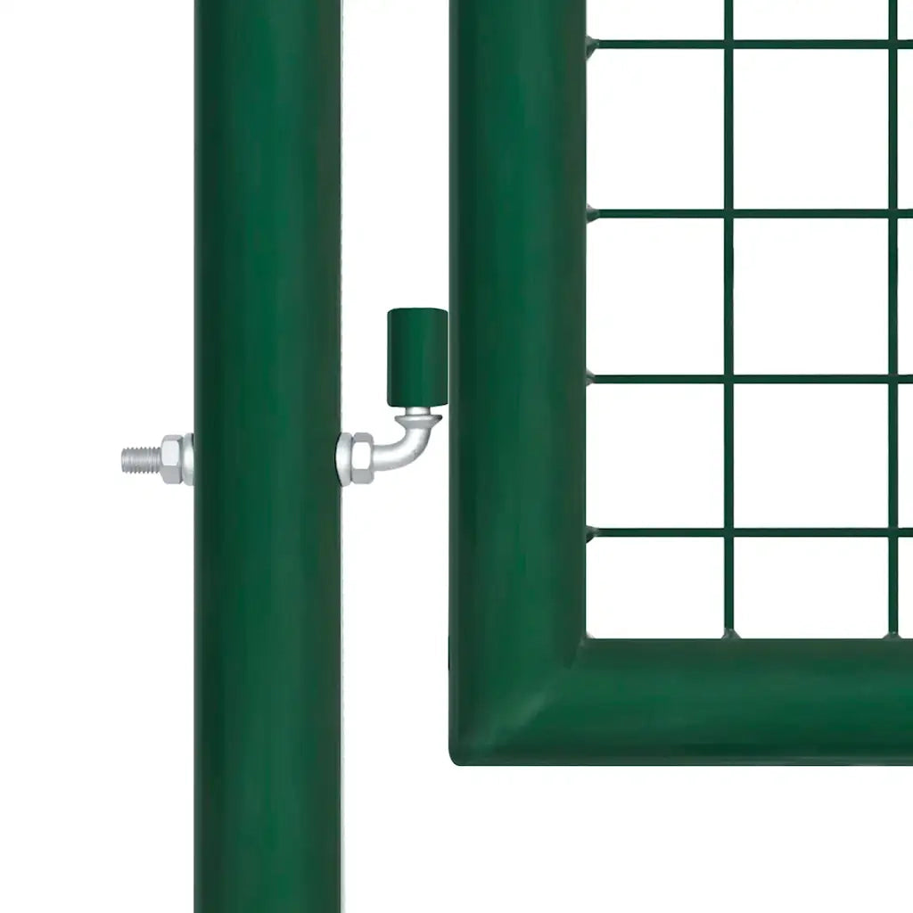 Cancello da Giardino in Rete di Acciaio 400x100 cm Verde 145748