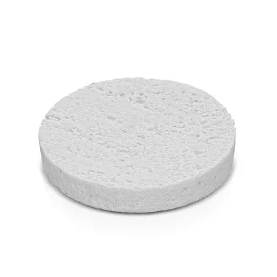 Porta sapone da appoggio bianco in resina effetto pietra Matera
