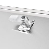 Cassetta postale con vano portagiornale V36 antracite + inox 305 x 105 x 385 mm con vetrino nome