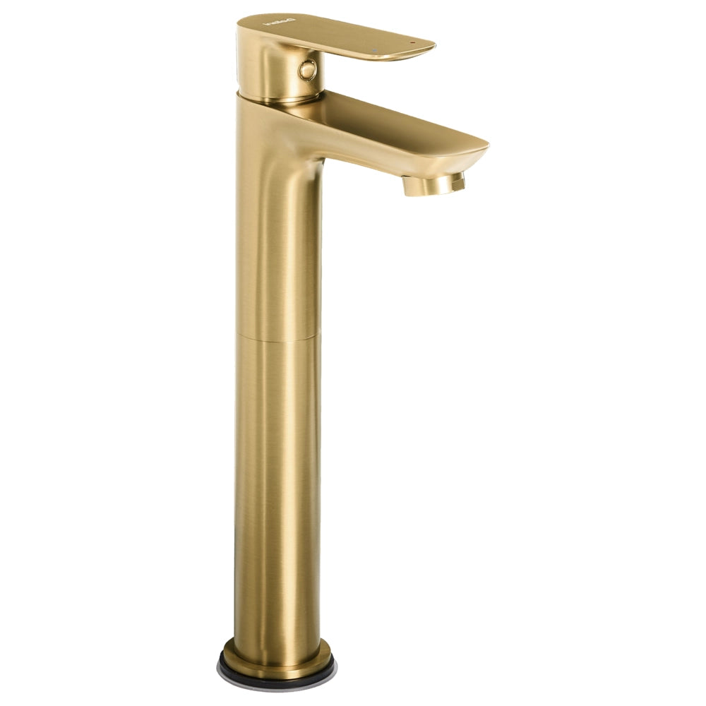 Elegante rubinetto per lavabo in ottone cromato monocomando 21 cm Accessori bagno moderni oro