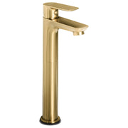 Elegante rubinetto per lavabo in ottone cromato monocomando 21 cm Accessori bagno moderni oro