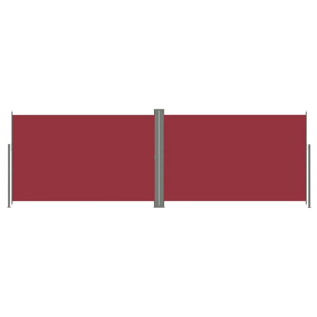 Tenda da sole laterale retrattile/schermo privacy per patio giardino terrazza balcone 220 x 600 cm rosso 02_0007475
