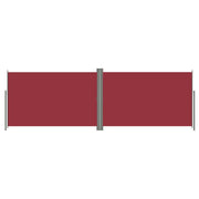 Tenda da sole laterale retrattile/schermo privacy per patio giardino terrazza balcone 220 x 600 cm rosso 02_0007475