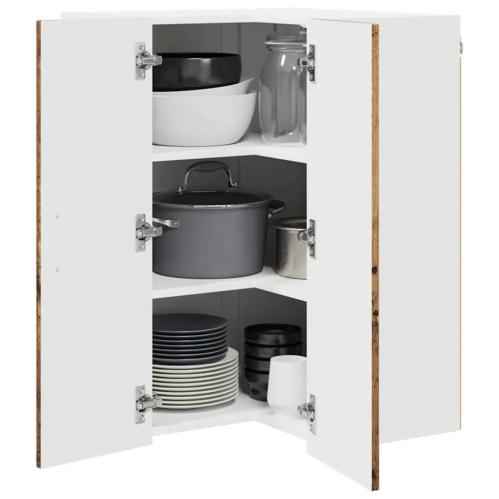 Mobile da cucina con lo scaffale-Armadio da cucina Legno vecchio 57 x 57 x 80 cm 507089