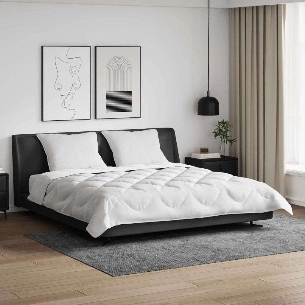Set di Piumoni 3 pz | Duvet Bianco Microfibra e Piuma d'Oca