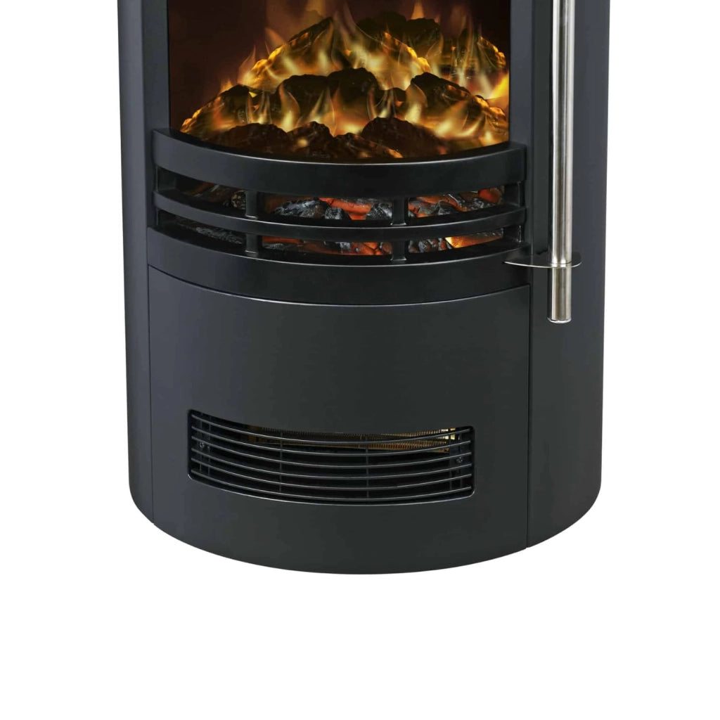 MOHOME Caminetto Elettrico Parete Camino Nero Termostato Regolabile Effetto Fuoco Fiamma Realistico Dispositivo Protezione Riscaldamento Stufa Termica 2 Potenze Calore Silenzioso