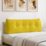 Cuscino per Schiena Giallo 140 x 24 x 50 cm Velluto 42014523