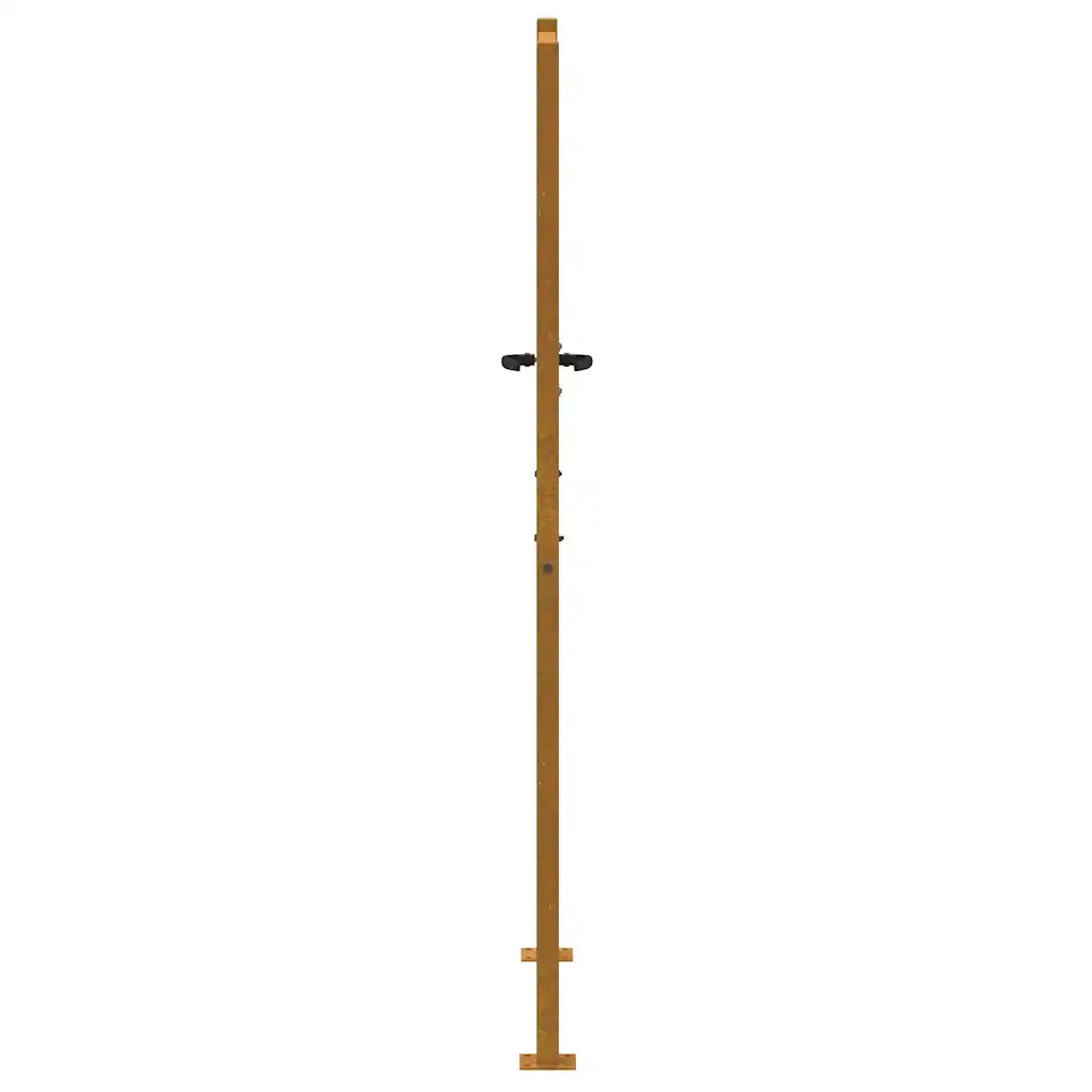 Cancello da giardino 100x175 cm in acciaio Corten con design ad albero 153218