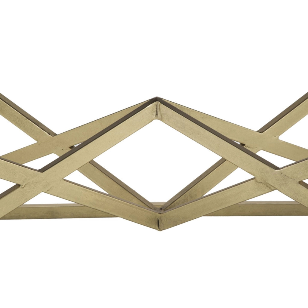 Tavolino Triangoli, Nero, Metallo, 110x60x45 cm