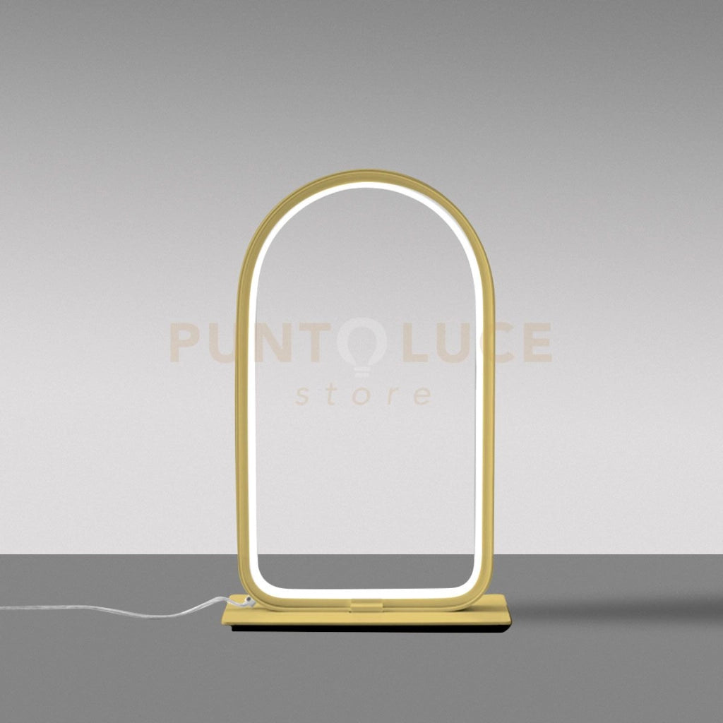 NICOLE L - LAMPADA DA TAVOLO ORO A LED 3000K 600LM 12W DIMMERABILE IN ALLUMINIO E SILICONE