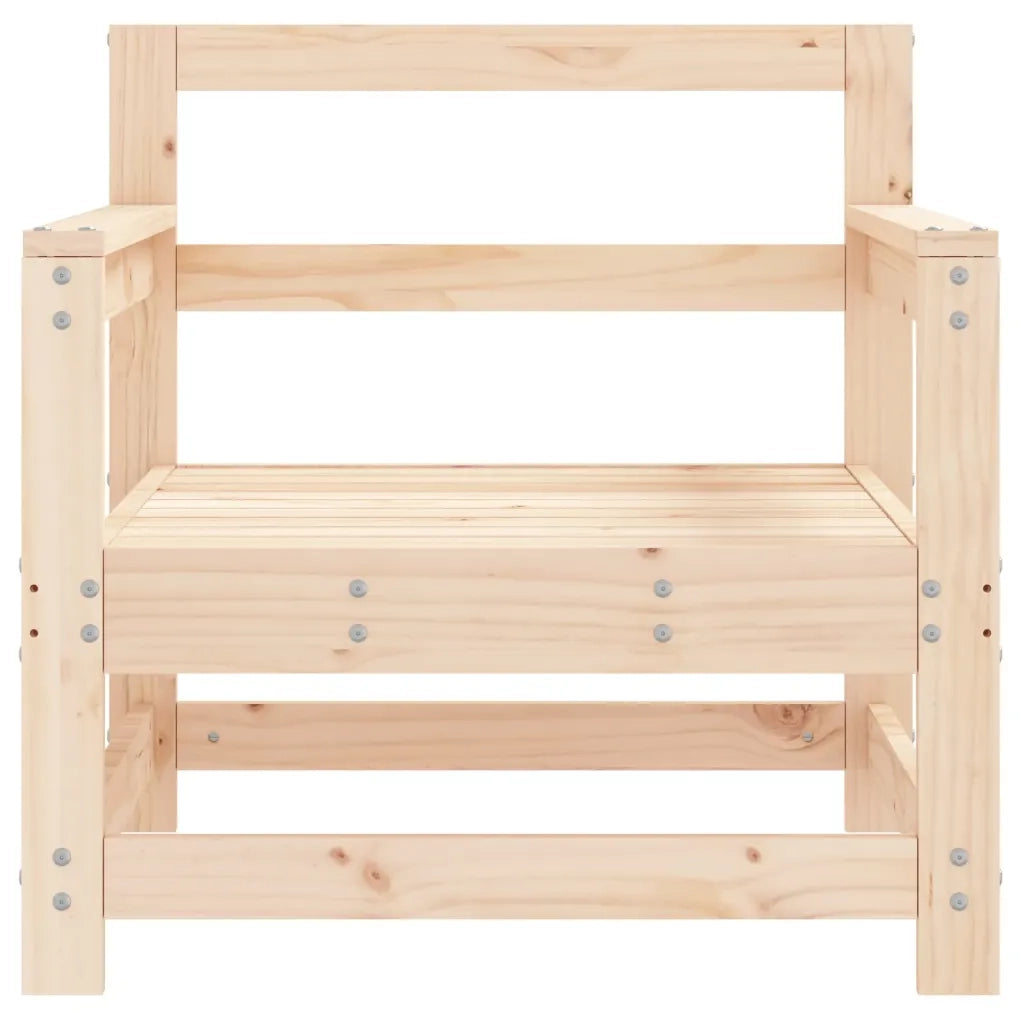 Sedie da Giardino 2pz in Legno Massello Pino 825492
